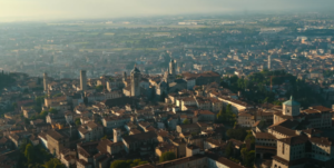 Bergame, Lombardie vue du ciel Bergame, Lombardie vue du ciel