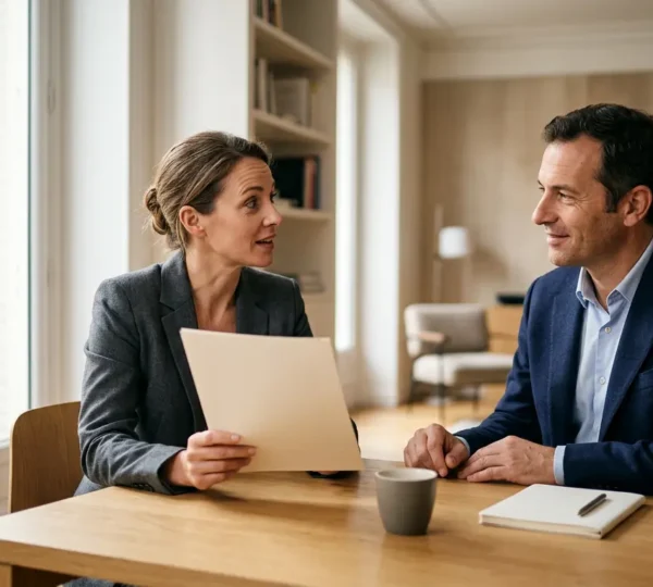 Negociation professionnelle entre manager et employe autour d'un projet de pause sabbatique